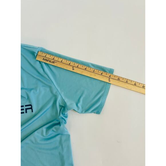 SPYDER UNISEX  SURF SWIM SHORTSLEEVE CREW NECK ATHLETIC SHIRT LIGHT BLUE SIZE L - Picture 4 of 9